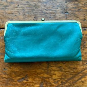 Teal (bluegrass) hobo Lauren clutch
